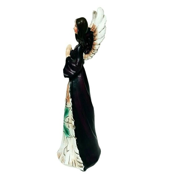 🎄🪽Rustic Angel Figurine 😇 10" Christmas Decor Carved Wood Look LOVE - Picture 11 of 15